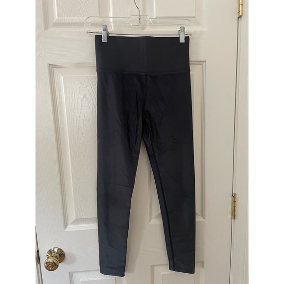 Carbon38 Takara High Rise Shine Black Liquid Leggings Size Small - Picture 2 of 4